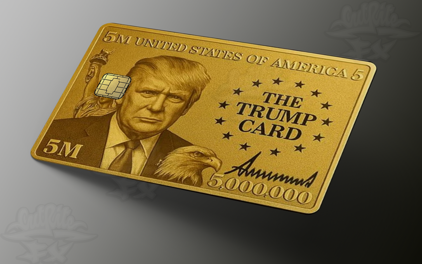 Trump Gold Card Credit Card Skin – Personalize and Protect Your Cards