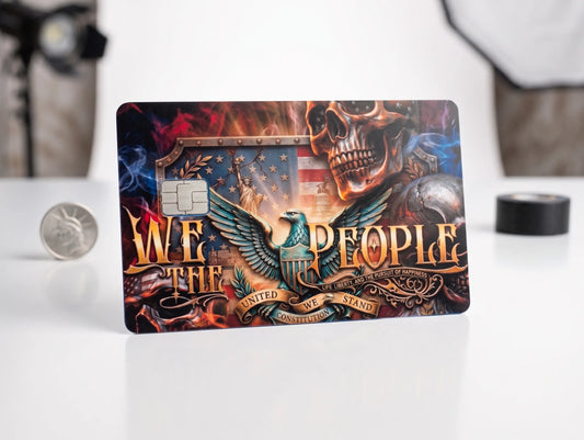 We the People American Pride Credit Card Wrap Credit Card Skin, Debit Card Covering