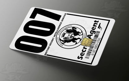 007 Secret Agent Credit Card Skin - CutRiteFX - Custom Vinyl Graphics
