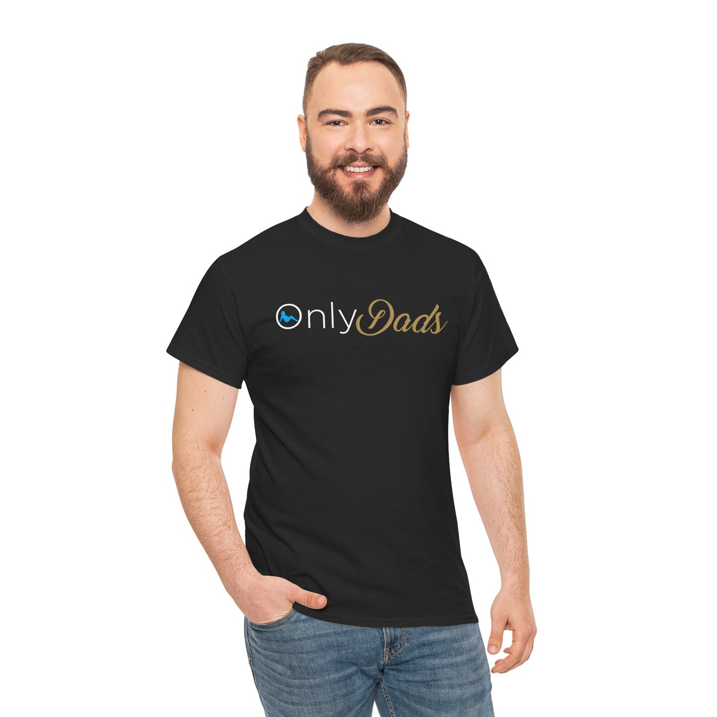 Only Dads T-Shirt — Funny Fatherhood Tee, 'OnlyDads' Logo Gift for New & Proud Dads