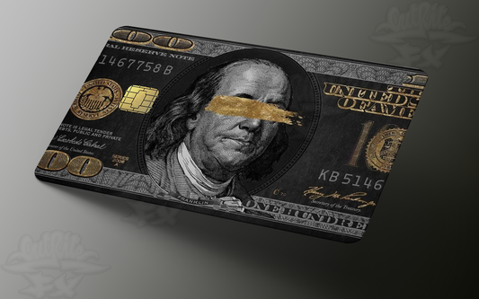 The "Golden Vision" 100 Dollar Bill Credit Card Skin