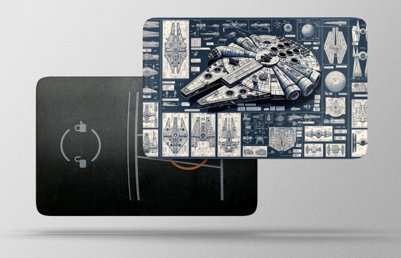 Tesla Millennium Falcon Keycard Wrap