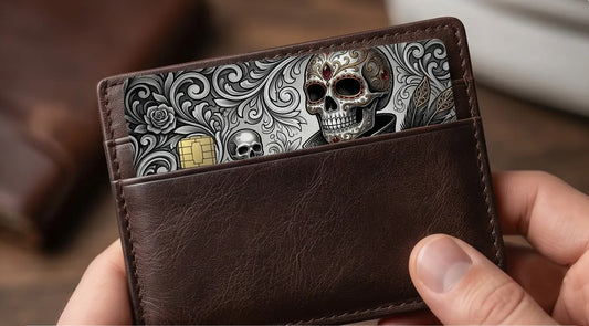 Ornate Sugar Skull Aristocrat Credit Card Skin – Sugar Skull & Filigree