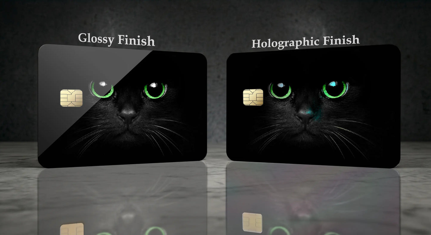 Adorable Black Cat Credit Card Skin