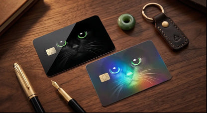 Adorable Black Cat Credit Card Skin