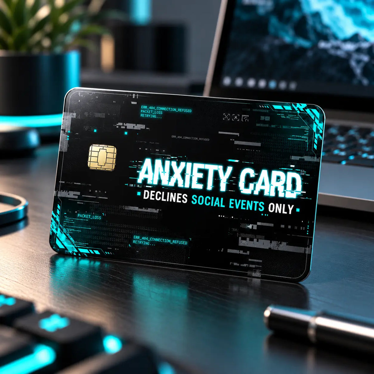 Anxiety Card – Declines Social Events Only