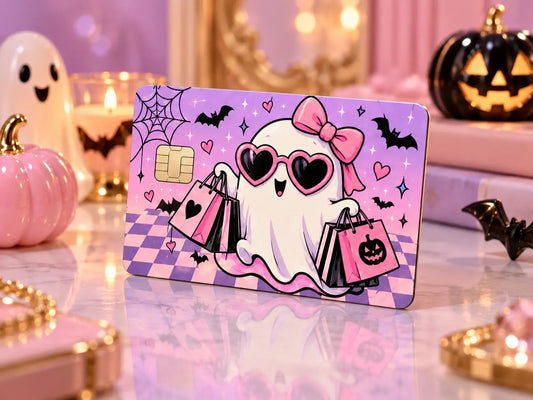 Boo-jee Ghost Credit Card Skin – Cute Halloween Card Sticker