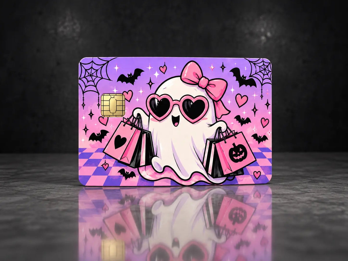 Boo-jee Ghost Credit Card Skin – Cute Halloween Card Sticker