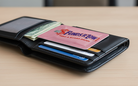 Funds R' Low "Need a Sugar Daddy" Funny Credit Card Skin