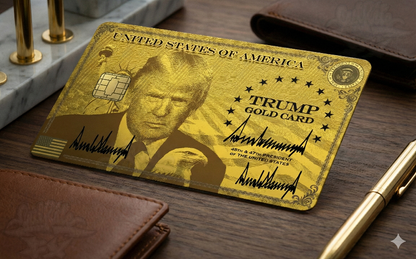 Trump Gold Card Credit Card Skin – Personalize and Protect Your Cards