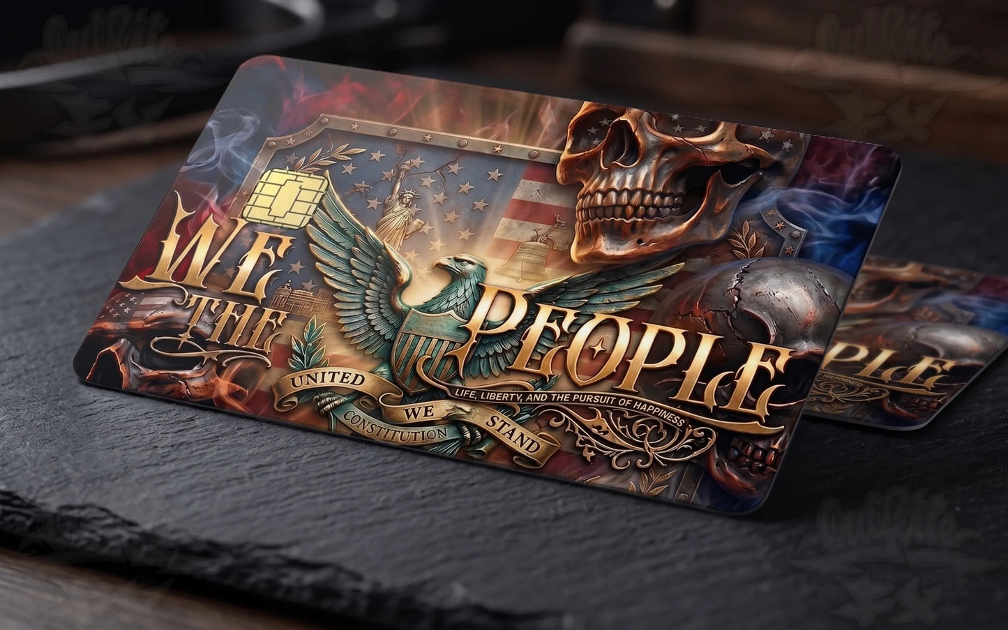 We the People American Pride Credit Card Wrap Credit Card Skin, Debit Card Covering
