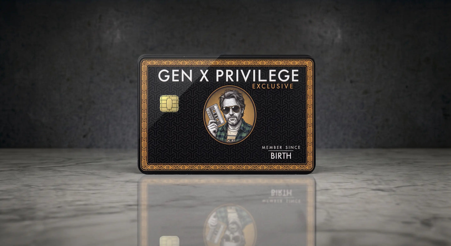 Generational Privilege Credit Card Skins - Gen X, Y, Z & Boomer | CutRiteFX