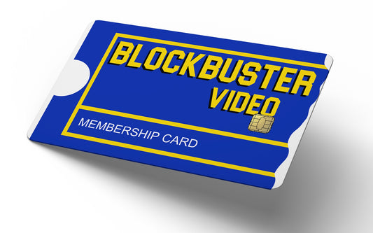 BlockBuster Video Credit Card Skin, Debit Card Covering