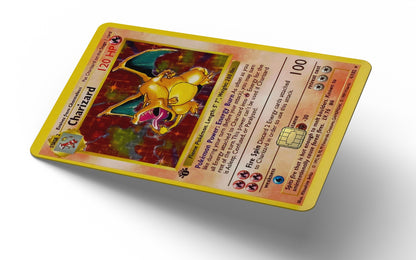 Charizard Pokemon Card Credit Card Skin, Debit Card Covering CutRiteFX - Custom Vinyl Graphics Charizard Pokemon Card Credit Card Skin, Debit Card Covering CutRiteFX - Custom Vinyl Graphics