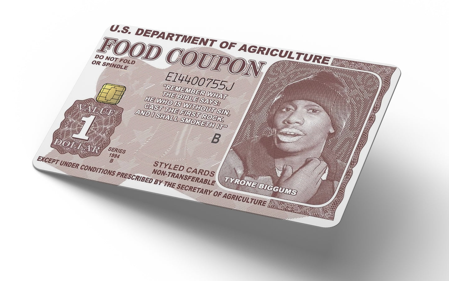 Tyrone Biggums Credit Card Skin, Debit Card Covering