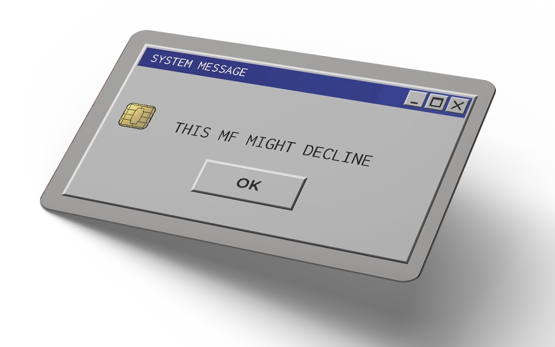 Error Card View Windows Error Credit Card Skin, Debit Card Covering – CutRiteFX ...
