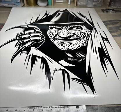 Freddy Krueger Rear Quarter Decal