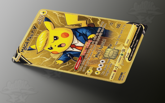 MAGA Electric Lightning Gold-Style Card Skin