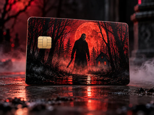 Midnight Slasher Credit Card Skin – Scary Halloween Horror Decal