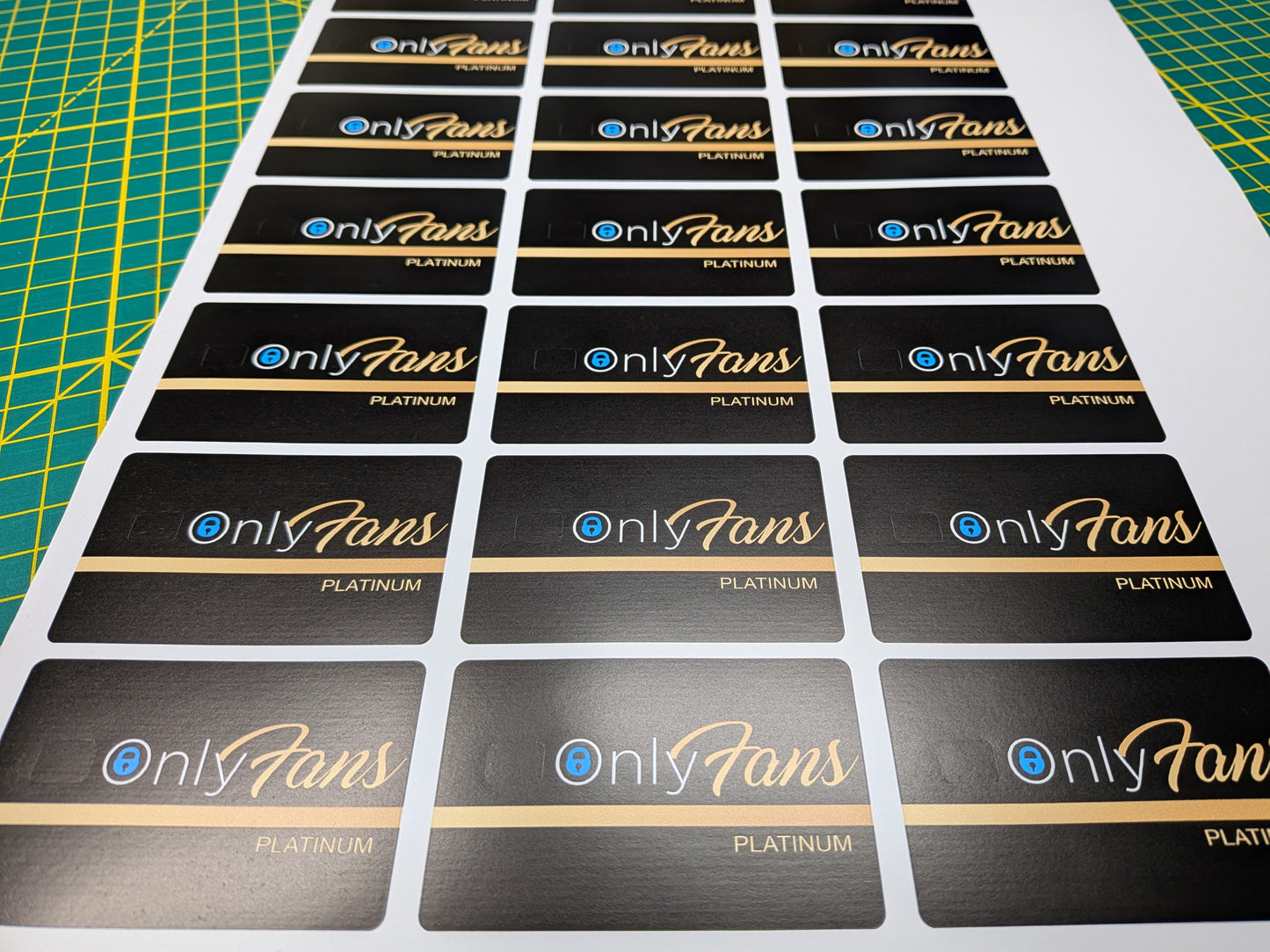 Only Fans PLATINUM Credit Card Skin, Debit Card Covering