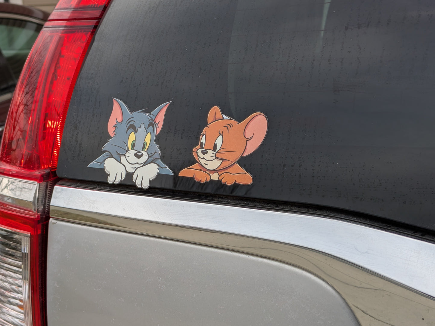 Cat & Mouse Car Sticker