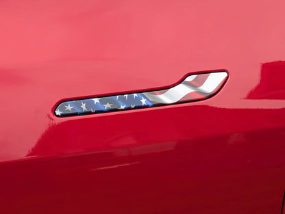 American Flag Door Handle Decal Wrap for Tesla Model 3 & Model Y (4-Door Set)