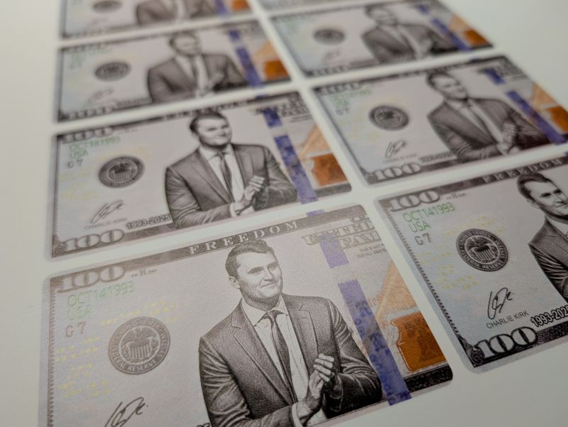 Charlie Kirk Credit Card Skin