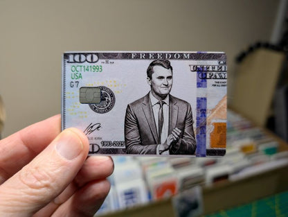 Charlie Kirk Credit Card Skin