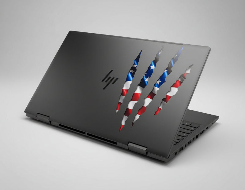 Claw Marks Decal | Ripped USA Patriotic Vinyl Sticker for Car, Truck, or Laptop