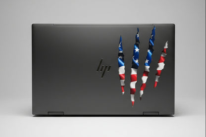 Claw Marks Decal | Ripped USA Patriotic Vinyl Sticker for Car, Truck, or Laptop