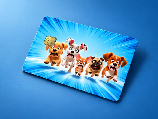 Funny Puppy Credit Card Skin – Cute Dog Card Sticker