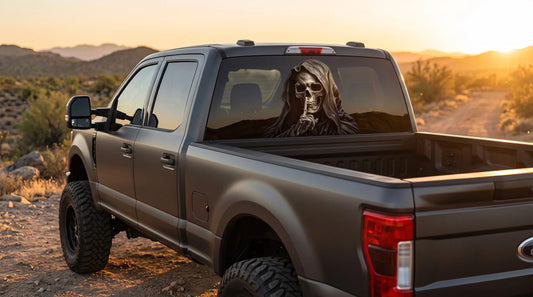 Silent Reaper Hush Skull Vinyl Decal