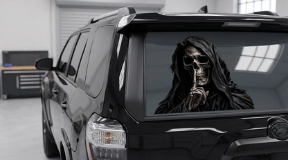 Silent Reaper Hush Skull Vinyl Decal