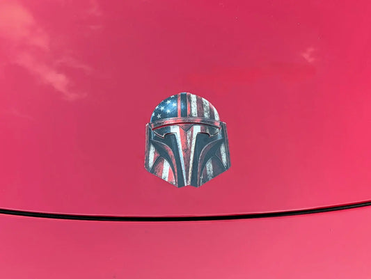 Tesla Helmet Logo Decal | Model Y & Model 3