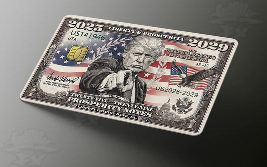 Trump 2025-2029 Credit Card Bill Skin, Debit Card Covering (Small Chip)