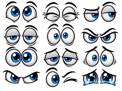 Funny Cartoon Eyes Decals – 6.5 Inch