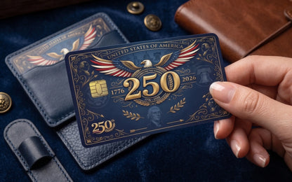 USA 250th Anniversary Credit Card Skin | Semiquincentennial Patriotic Card Wrap