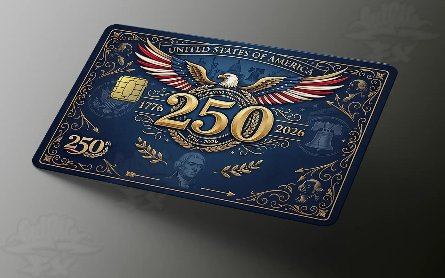 USA 250th Anniversary Credit Card Skin | Semiquincentennial Patriotic Card Wrap