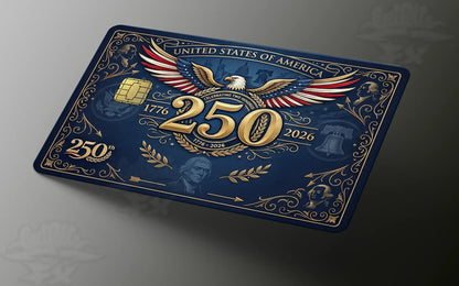 USA 250th Anniversary Credit Card Skin | Semiquincentennial Patriotic Card Wrap