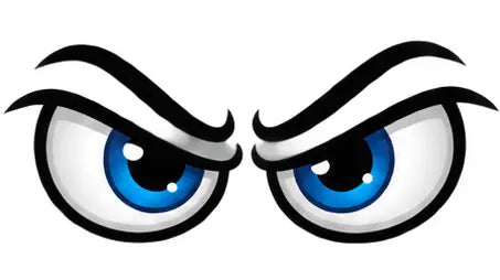 Funny Cartoon Eyes Decals – 6.5 Inch