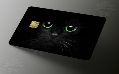 Adorable Black Cat Credit Card Skin