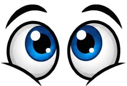 Funny Cartoon Eyes Decals – 6.5 Inch