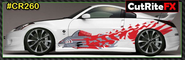 Fast and the Furious Custom Vinyl Graphics CR260