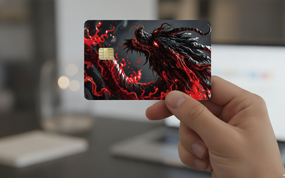 Obsidian Dragon Black Card | Premium Credit Card Art
