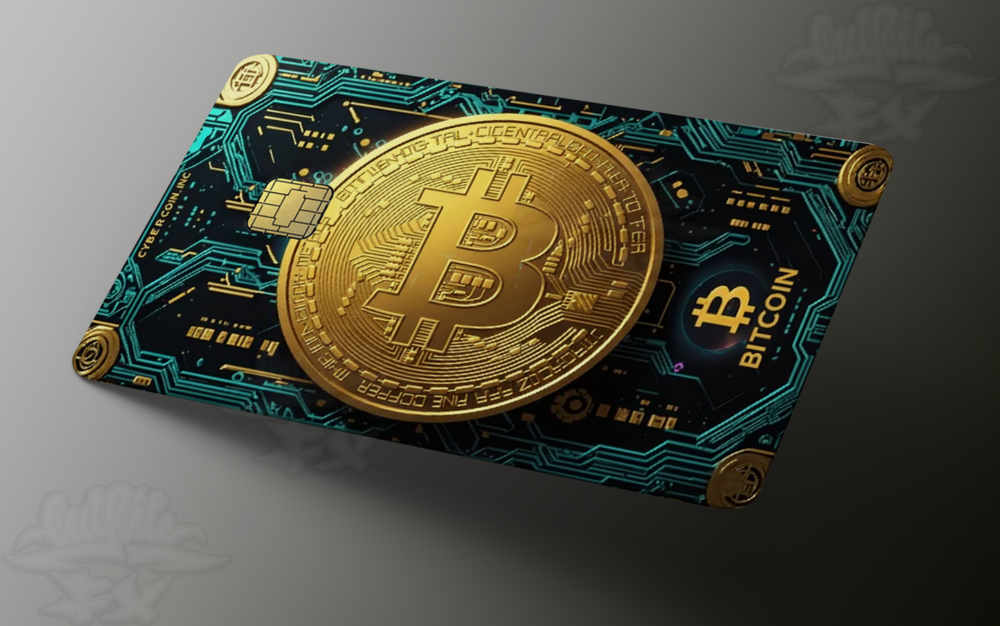 The 'Crypto Circuit' Premium Bitcoin Debit Card Skin
