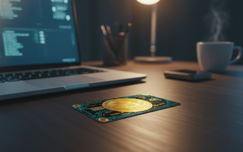 The 'Crypto Circuit' Premium Bitcoin Debit Card Skin