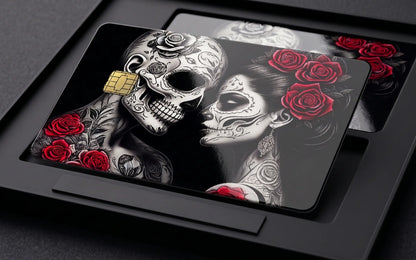 Day of the Dead Romance Credit Card Skin