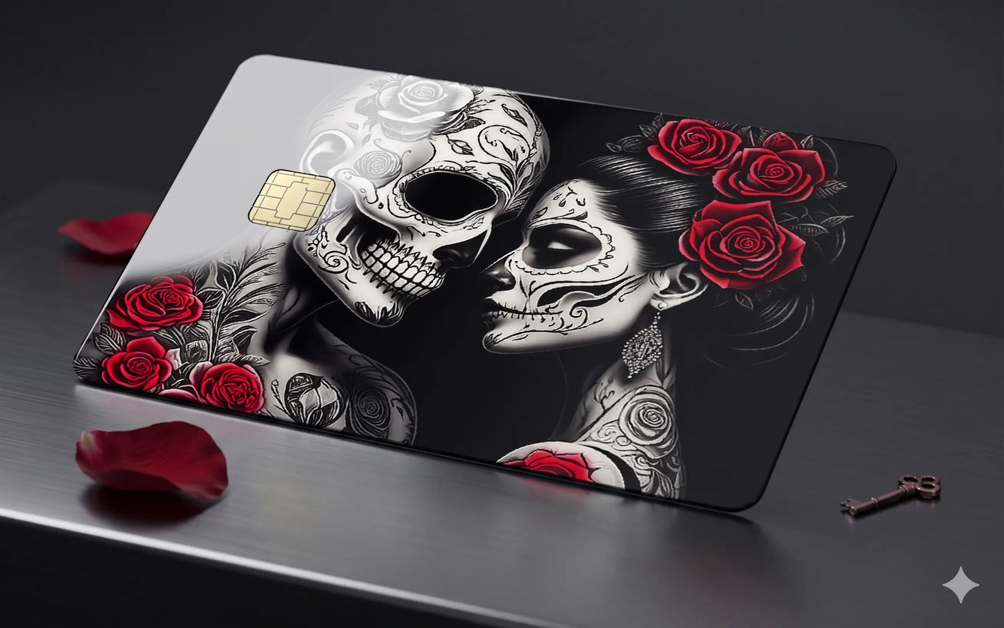 Day of the Dead Romance Credit Card Skin