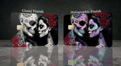 Day of the Dead Romance Credit Card Skin