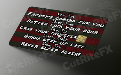 One, Two, Freddy's Coming For You Credit Card Skin